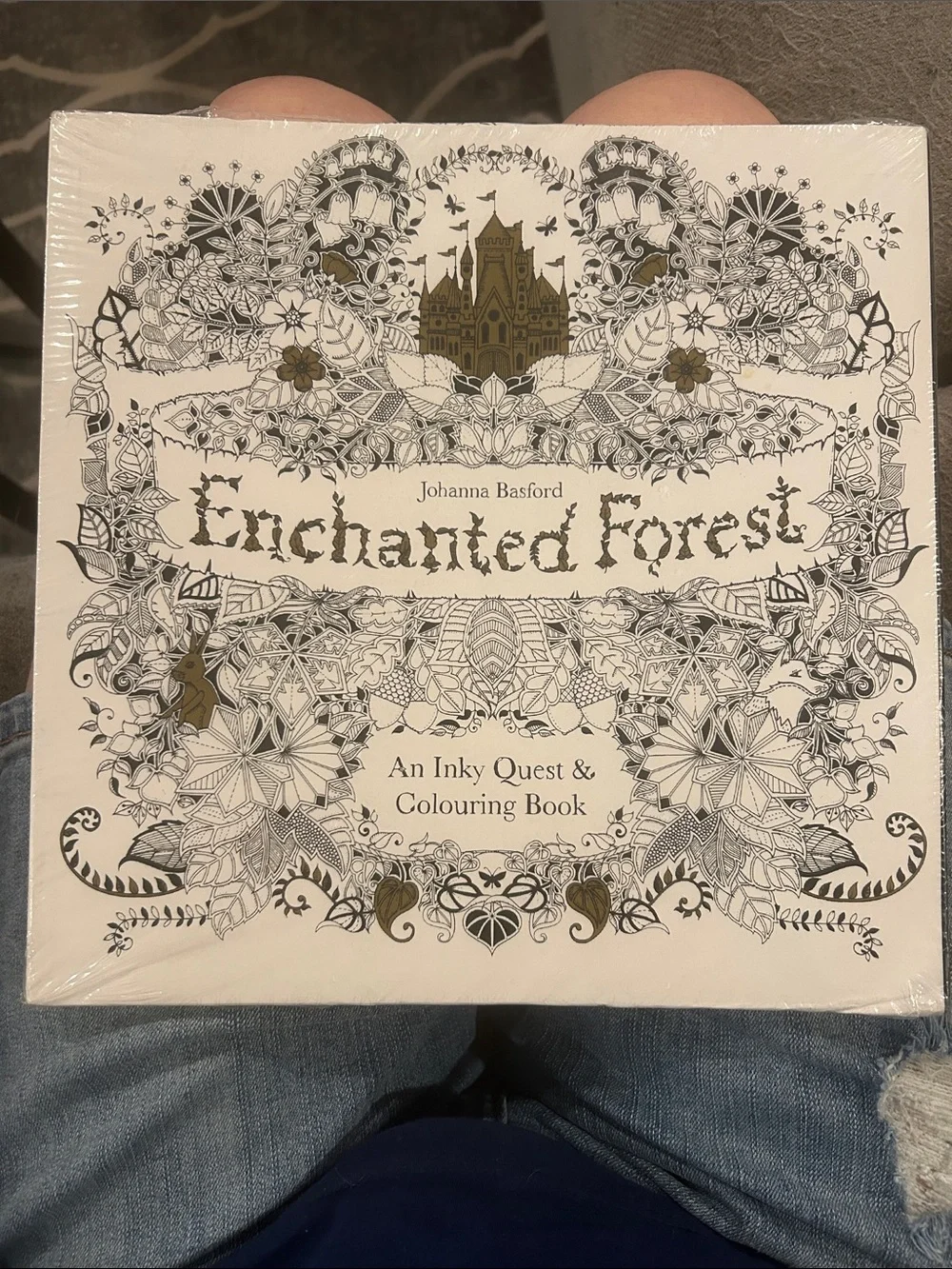 New sealed Johanna Basford Enchanted forest Adult coloring book Inky Quest